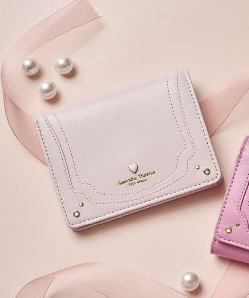 Samantha Thavasa Petit Choice / サマンサタバサプチチョイス 財布・コインケース・マネークリップ | プチハート 二つ折り財布（ﾋﾟﾝｸﾍﾞｰｼﾞｭ）