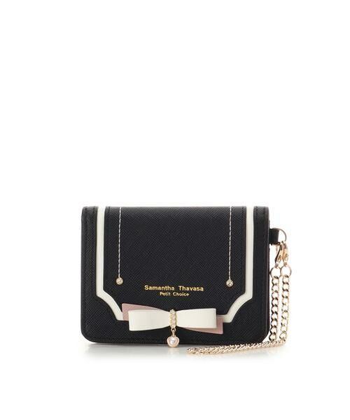 Samantha Thavasa Petit Choice / サマンサタバサプチチョイス カードケース・名刺入れ・定期入れ | バイカラーリボン パスケース | 詳細1