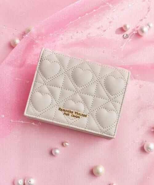 Samantha Thavasa Petit Choice / サマンサタバサプチチョイス 財布・コインケース・マネークリップ | ハートキルト ミニ財布（オフホワイト）