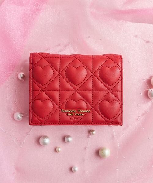 Samantha Thavasa Petit Choice / サマンサタバサプチチョイス 財布・コインケース・マネークリップ | ハートキルト ミニ財布（レッド）
