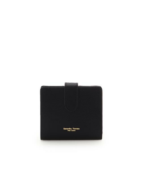 Samantha Thavasa Petit Choice/サマンサタバサプチチョイス シンプル薄マチ BOX折財布 ブラック FREE Samantha Thavasa Petit Choice/サマンサタバサプチチョイス シンプル薄マチ BOX折財布 ブラック FREE