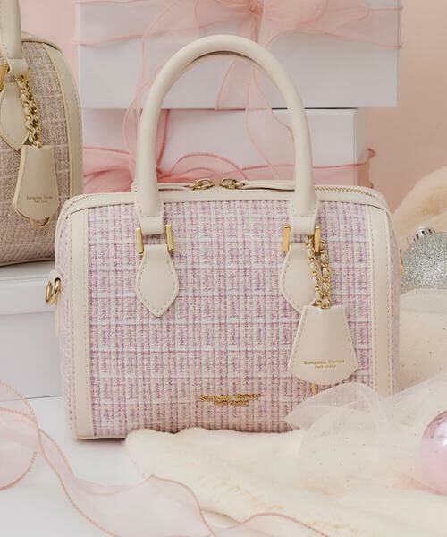 Samantha Thavasa Petit Choice / サマンサタバサプチチョイス ショルダーバッグ | ツイード ボストンバッグ | 詳細22