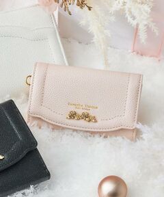 Samantha Thavasa Petit Choice / サマンサタバサプチチョイス キーケース | ラメフラワービジュー キーケース