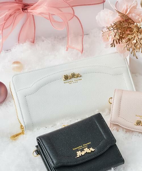 Samantha Thavasa Petit Choice / サマンサタバサプチチョイス 財布・コインケース・マネークリップ | ラメフラワービジュー 長財布 | 詳細14