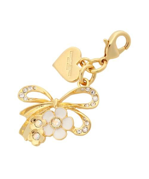 Samantha Thavasa Petit Choice / サマンサタバサプチチョイス チャーム | リボンフラワーファスナーチャーム（オフホワイト）