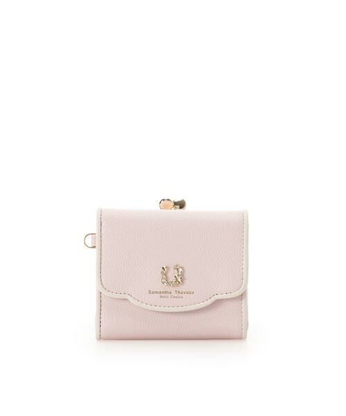 Samantha Thavasa Petit Choice / サマンサタバサプチチョイス 財布・コインケース・マネークリップ | フープラインビジュー 折財布（ピンク）