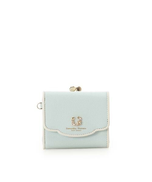 Samantha Thavasa Petit Choice / サマンサタバサプチチョイス 財布・コインケース・マネークリップ | フープラインビジュー 折財布（ライトブルー）