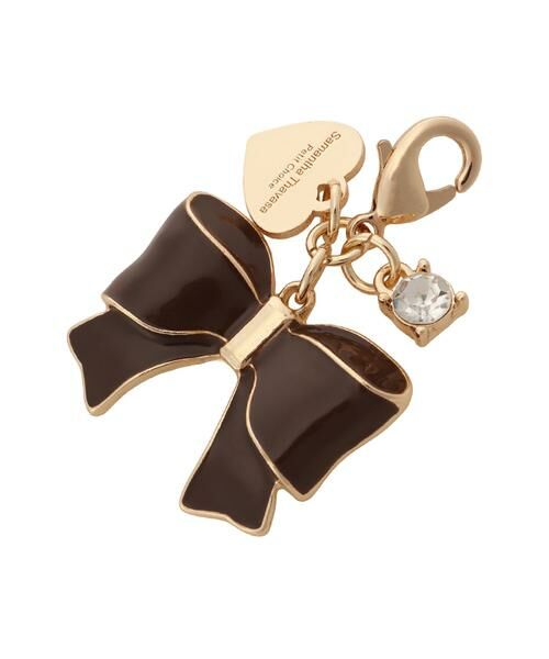 Samantha Thavasa Petit Choice / サマンサタバサプチチョイス チャーム | ビターリボン ファスナーチャーム（ﾀﾞｰｸﾌﾞﾗｳﾝ）