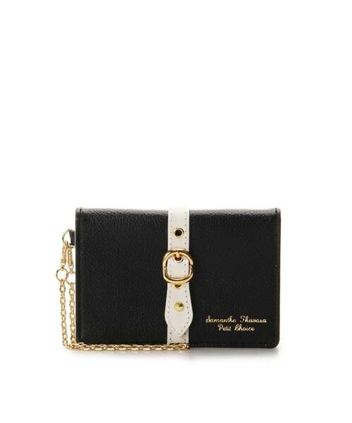 Samantha Thavasa Petit Choice / サマンサタバサプチチョイス カードケース・名刺入れ・定期入れ | フロントベルト パスケース（ブラック）