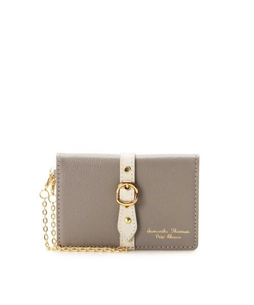 Samantha Thavasa Petit Choice / サマンサタバサプチチョイス カードケース・名刺入れ・定期入れ | フロントベルト パスケース（グレー）