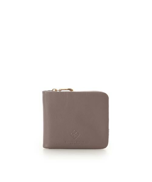 Samantha Thavasa Petit Choice / サマンサタバサプチチョイス 財布・コインケース・マネークリップ | スクエアモチーフソフトレザー 折財布（グレージュ）