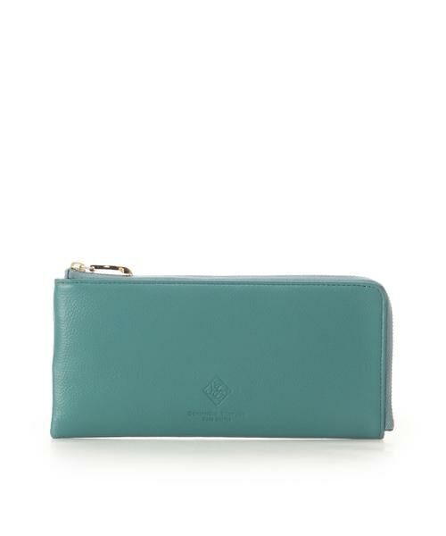 Samantha Thavasa Petit Choice / サマンサタバサプチチョイス 財布・コインケース・マネークリップ | スクエアモチーフソフトレザー 長財布（グリーン）