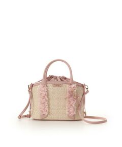 Samantha Thavasa Petit Choice / サマンサタバサプチチョイス ショルダーバッグ | リボンチャーム付き フリルかごバッグ