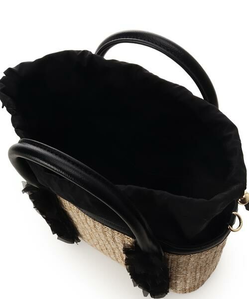 Samantha Thavasa Petit Choice / サマンサタバサプチチョイス ショルダーバッグ | リボンチャーム付き フリルかごバッグ | 詳細5