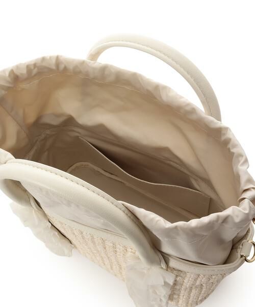 Samantha Thavasa Petit Choice / サマンサタバサプチチョイス ショルダーバッグ | リボンチャーム付き フリルかごバッグ | 詳細10