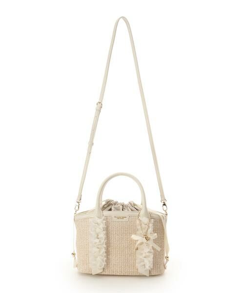 Samantha Thavasa Petit Choice / サマンサタバサプチチョイス ショルダーバッグ | リボンチャーム付き フリルかごバッグ | 詳細11