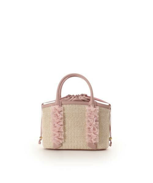 Samantha Thavasa Petit Choice / サマンサタバサプチチョイス ショルダーバッグ | リボンチャーム付き フリルかごバッグ | 詳細13