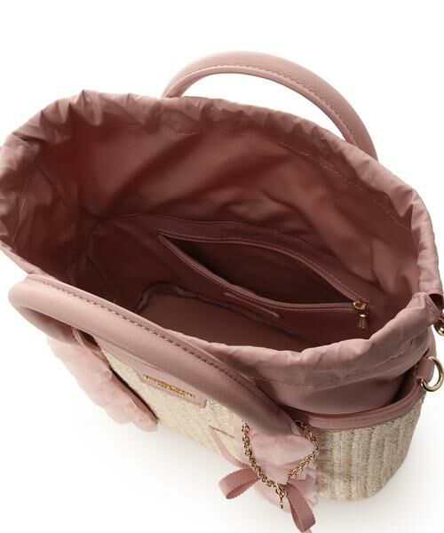 Samantha Thavasa Petit Choice / サマンサタバサプチチョイス ショルダーバッグ | リボンチャーム付き フリルかごバッグ | 詳細15