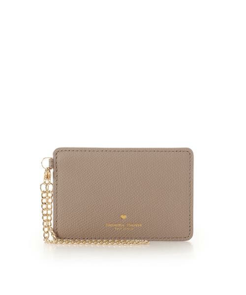 Samantha Thavasa Petit Choice / サマンサタバサプチチョイス カードケース・名刺入れ・定期入れ | シンプルハート パスケース（グレージュ）