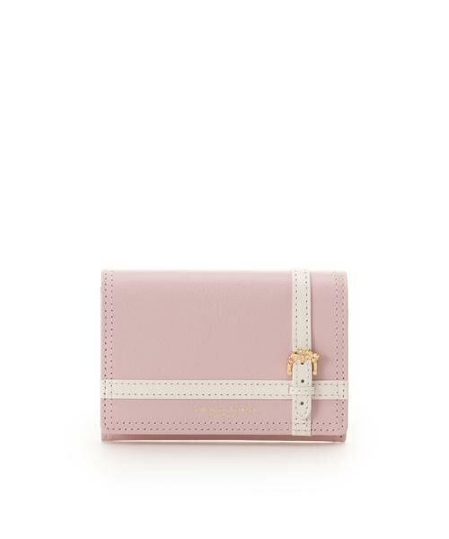 Samantha Thavasa Petit Choice / サマンサタバサプチチョイス カードケース・名刺入れ・定期入れ | ベルトラッピング カードケース（ピンク）