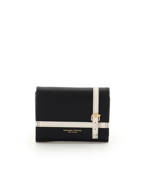 Samantha Thavasa Petit Choice / サマンサタバサプチチョイス 財布・コインケース・マネークリップ | ベルトラッピング 折財布（ブラック）