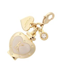 Samantha Thavasa Petit Choice / サマンサタバサプチチョイス チャーム | ハートビジューイニシャル（K）ファスナーチャーム