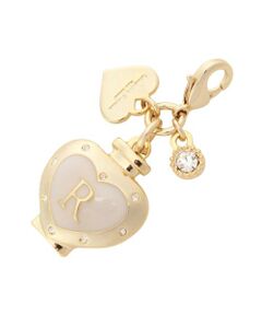 Samantha Thavasa Petit Choice / サマンサタバサプチチョイス チャーム | ハートビジューイニシャル（R）ファスナーチャーム