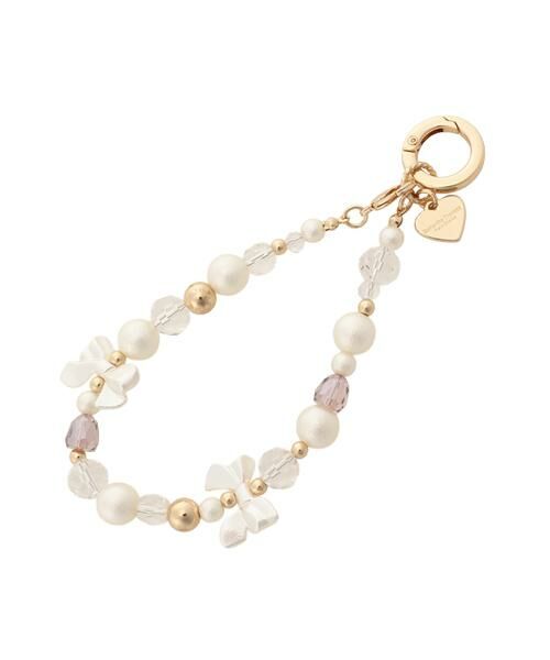 Samantha Thavasa Petit Choice / サマンサタバサプチチョイス チャーム | パールリボン　ストラップチャーム（オフホワイト）