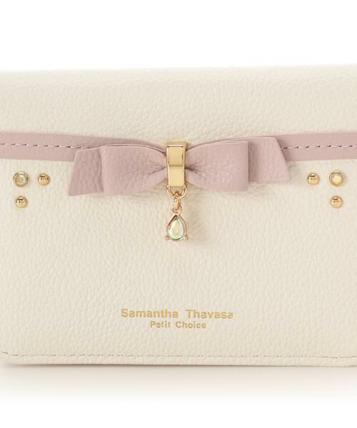 Samantha Thavasa Petit Choice / サマンサタバサプチチョイス カードケース・名刺入れ・定期入れ | バイカラーリボンビジューパスケース | 詳細9