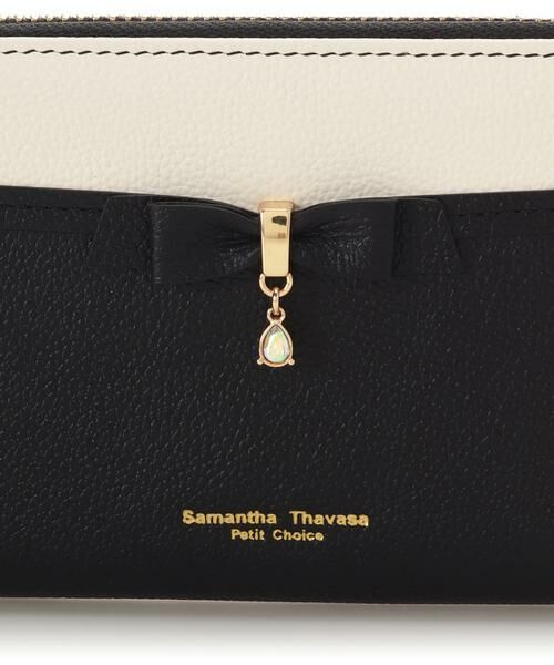 Samantha Thavasa Petit Choice / サマンサタバサプチチョイス 財布・コインケース・マネークリップ | バイカラーリボンビジューラウンド長財布 | 詳細6