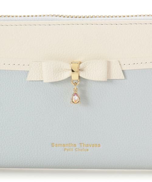 Samantha Thavasa Petit Choice / サマンサタバサプチチョイス 財布・コインケース・マネークリップ | バイカラーリボンビジューラウンド長財布 | 詳細19