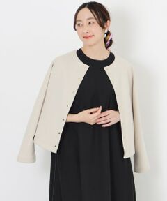 SANYO ESSENTIALS / サンヨーエッセンシャルズ カットソー | ノーカラースナップカーディガン