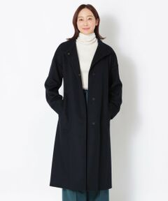 ＜Rain Wool＞スタンドカラーコート