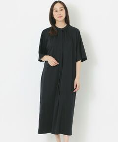 【DRESOPHY】シルキースムースハーフスリーブワンピース