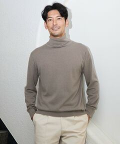 SANYO ESSENTIALS / サンヨーエッセンシャルズ ニット・セーター | カシミヤシルクタートルニット（MEN'S）