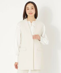 SANYO ESSENTIALS / サンヨーエッセンシャルズ ノーカラージャケット | 【WARDROBE】ノーカラージレ