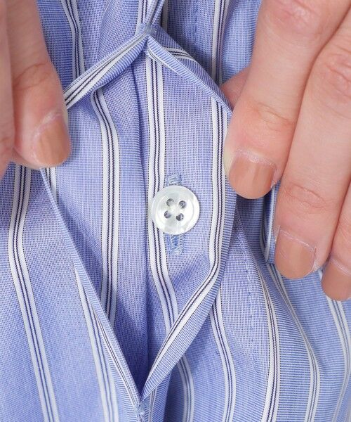 SANYO ESSENTIALS / サンヨーエッセンシャルズ ロング・マキシ丈ワンピース | 【HIBIYA KADAN】コンビシャツワンピース（ストライプ） | 詳細8