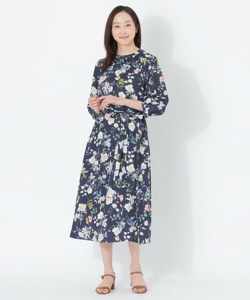 SANYO ESSENTIALS / サンヨーエッセンシャルズ ロング・マキシ丈ワンピース | 【HIBIYA KADAN】プリントワンピース | 詳細3