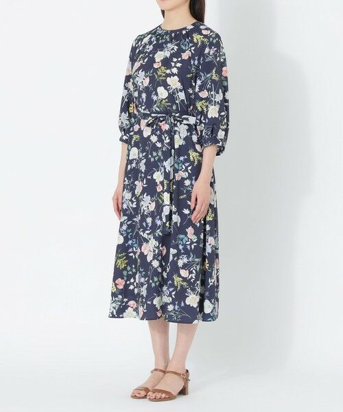 SANYO ESSENTIALS / サンヨーエッセンシャルズ ロング・マキシ丈ワンピース | 【HIBIYA KADAN】プリントワンピース | 詳細6