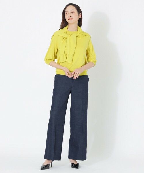 SANYO ESSENTIALS / サンヨーエッセンシャルズ ニット・セーター | 【ウォッシャブルサマーシルク】プルオーバー | 詳細5