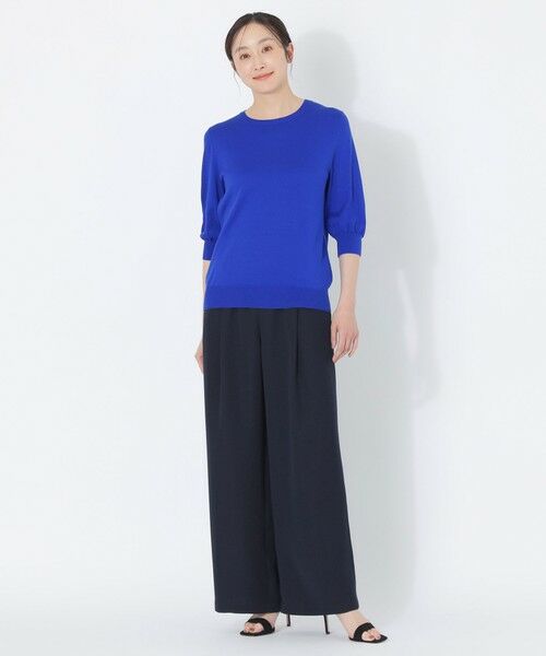 SANYO ESSENTIALS / サンヨーエッセンシャルズ ニット・セーター | 【ウォッシャブルサマーシルク】プルオーバー | 詳細2