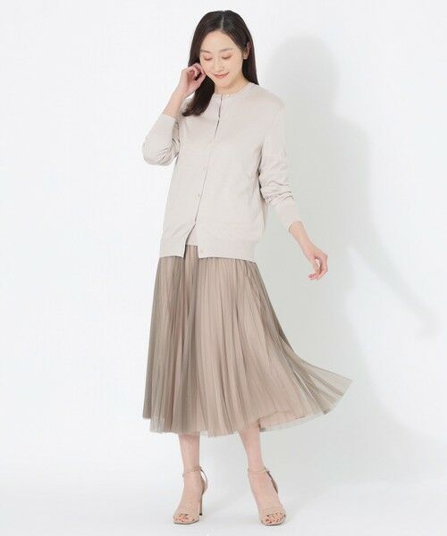 SANYO ESSENTIALS / サンヨーエッセンシャルズ ニット・セーター | 【ウォッシャブルサマーシルク】ニットカーディガン | 詳細3