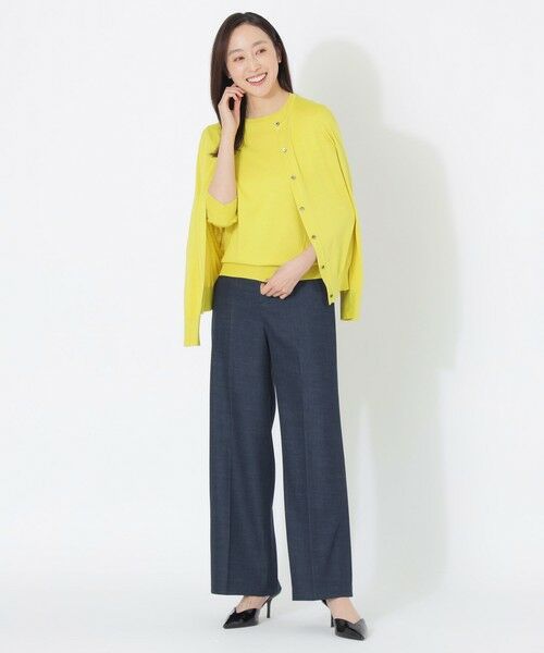 SANYO ESSENTIALS / サンヨーエッセンシャルズ ニット・セーター | 【ウォッシャブルサマーシルク】ニットカーディガン | 詳細4