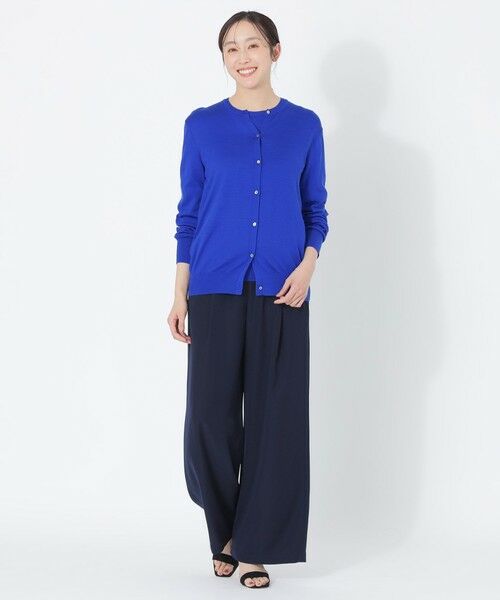 SANYO ESSENTIALS / サンヨーエッセンシャルズ ニット・セーター | 【ウォッシャブルサマーシルク】ニットカーディガン | 詳細1