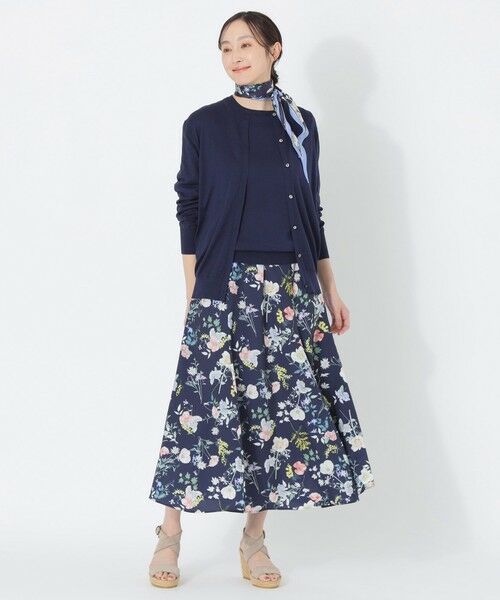 SANYO ESSENTIALS / サンヨーエッセンシャルズ ニット・セーター | 【ウォッシャブルサマーシルク】ニットカーディガン | 詳細2