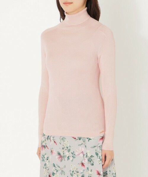 SANYO ESSENTIALS / サンヨーエッセンシャルズ ニット・セーター | 【ウォッシャブルシルク】リブタートル | 詳細4