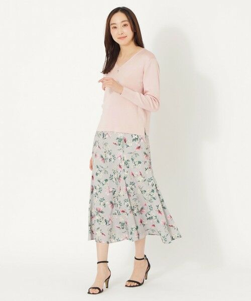 SANYO ESSENTIALS / サンヨーエッセンシャルズ ニット・セーター | 【ウォッシャブルシルク】Vネックプルオーバー | 詳細2