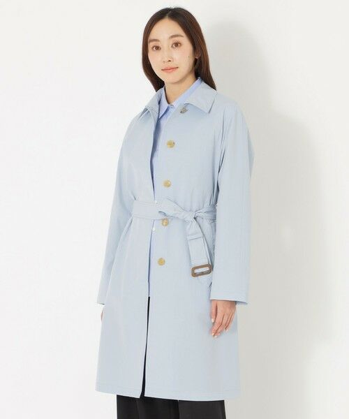 SANYO ESSENTIALS/サンヨーエッセンシャルズ <アンブレラコート>ダントツ撥水/UV対応 バルマカーンコート ブルー1 40 SANYO ESSENTIALS/サンヨーエッセンシャルズ <アンブレラコート>ダントツ撥水/UV対応 バルマカーンコート ブルー1 40
