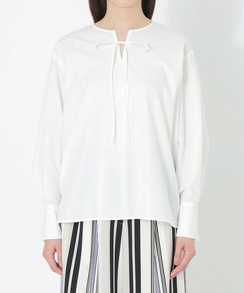 SANYO ESSENTIALS / サンヨーエッセンシャルズ シャツ・ブラウス | リボンブラウス | 詳細4