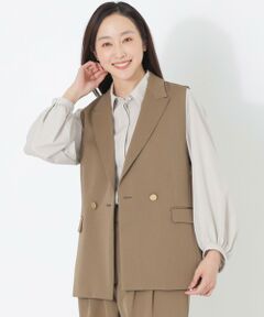 S. ESSENTIALS ノーカラージャケット アイボリー S. ESSENTIALS ノーカラージャケット アイボリー